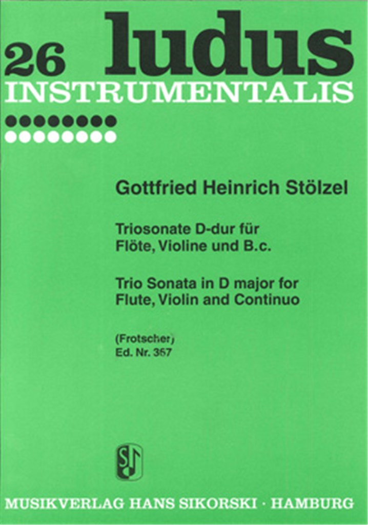 Trio Sonata D major for Flute, Violin and basso continuo