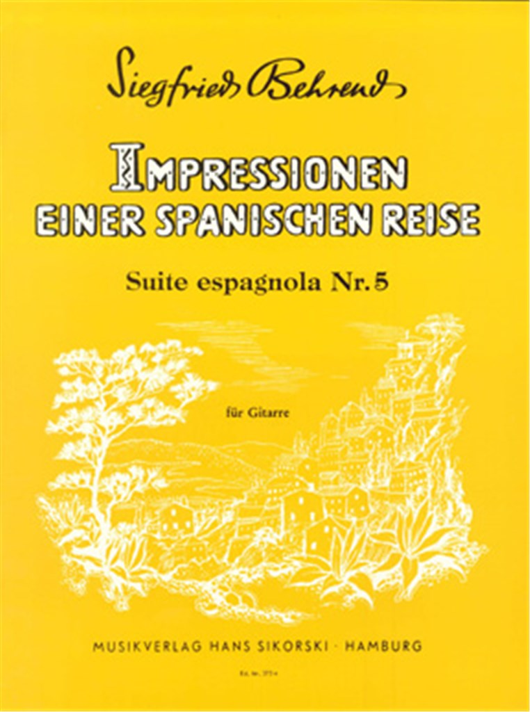 Impressionen einer spanischen Reise: Suite espagnola Nr. 5 für 2 Gitarren