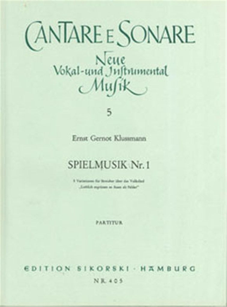 Spielmusik Nr. 1 (Score Only)