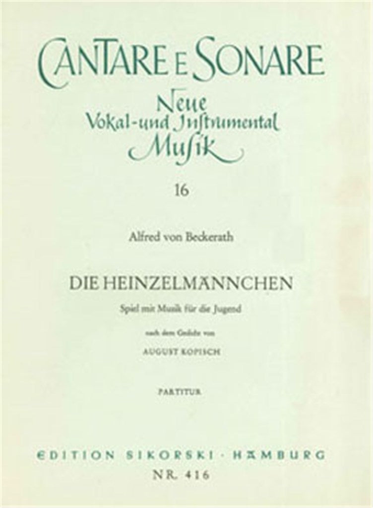 Die Heinzelmännchen (Score Only)