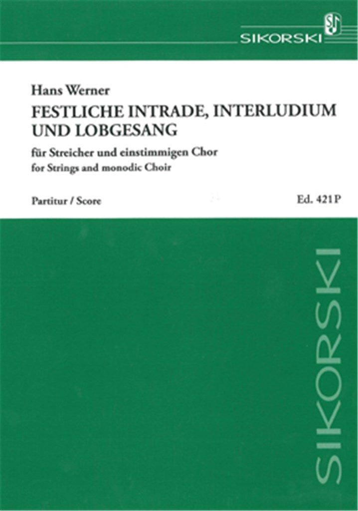 Festliche Intrade, Interludium und LobVocal (Score Only)