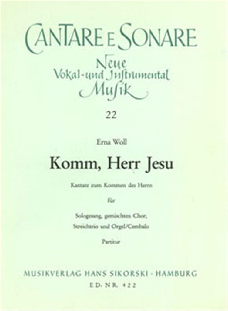 Komm, Herr Jesu (Score Only)