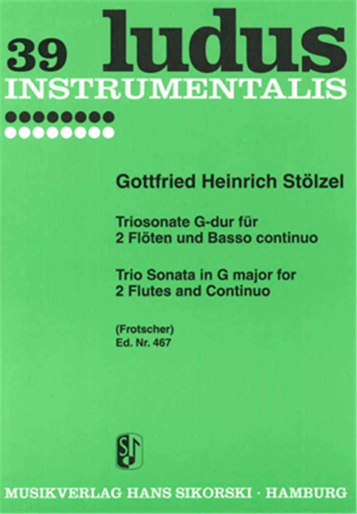 Trio Sonata G major for 2 Flutes and basso continuo