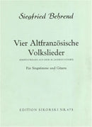 4 altfranzösische Volkslieder