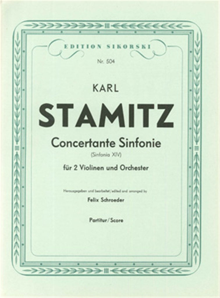 Sinfonia concertante (Sinfonia XIV) (Score Only)