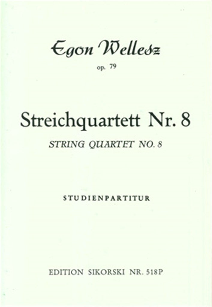 Streichquartett Nr. 8 (Study Score)