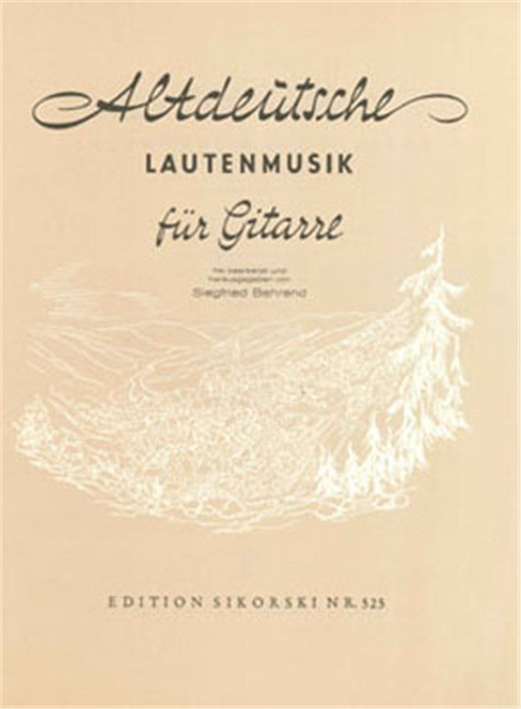 Alte europäische Lautenmusik für Gitarre, Book 3: Altdeutsche Lautenmusik