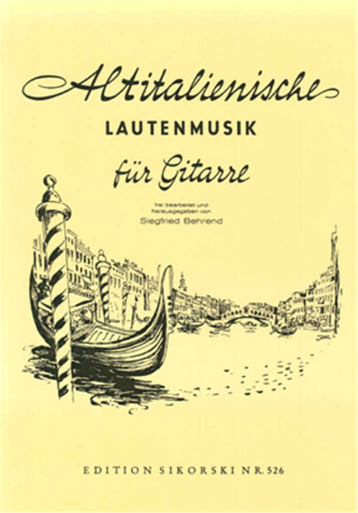 Alte europäische Lautenmusik für Gitarre, Book 4: Altitalienische Lautenmusik