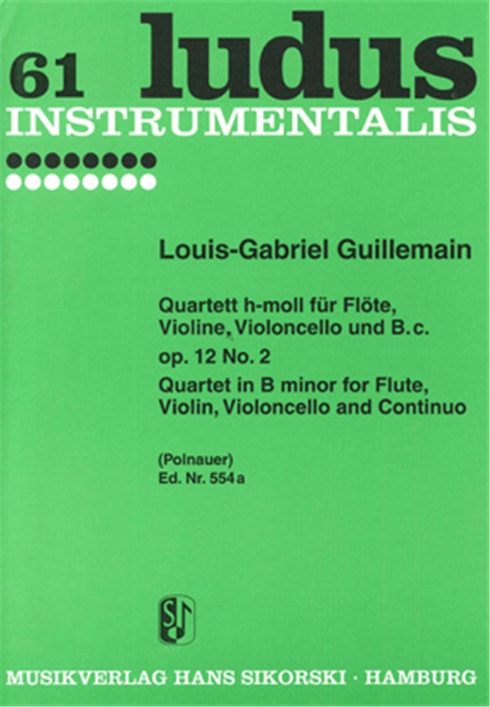 Quartet B minor for Flute (Oboe), Violin, Viola (da gamba) and basso continuo, op. 12/2