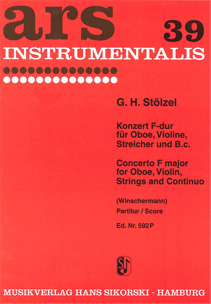 Concerto F major for Oboe, Violin, Strings and basso continuo (Score Only)