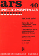 Concerto for Harpsichord, Oboe and Strings, BWV 1059 (Score Only)