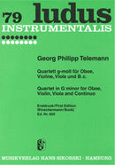 Quartet G minor for Oboe (Flute), Violin, Viola da gamba (Viola) and basso continuo, TWV 43:g2 (Set of Parts)