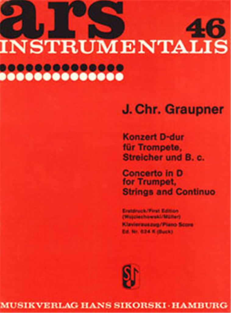 Concerto No. 1 for Trumpet (in D), Strings and basso continuo (Score Only)