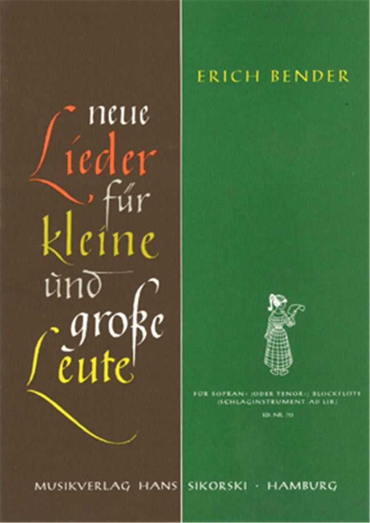 Neue Lieder für kleine und große Leute (Recorder & Percussion)