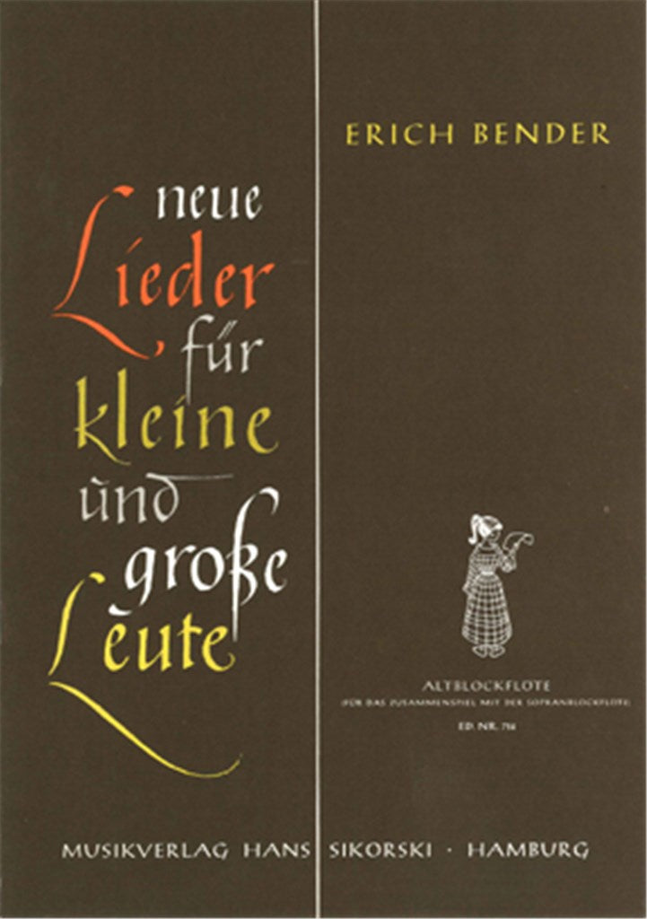 Neue Lieder für kleine und große Leute (2 recorders)