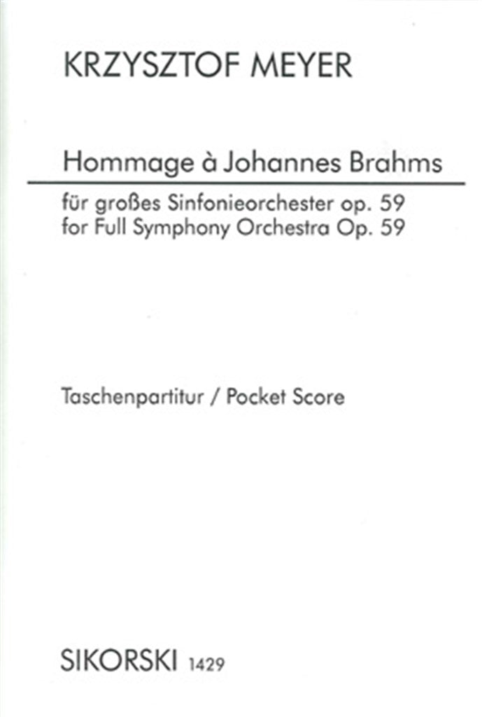 Hommage à Johannes Brahms