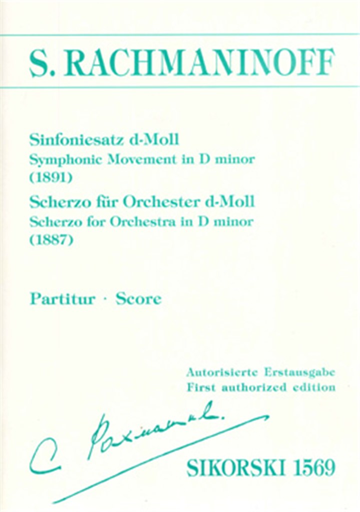 Sinfoniesatz (1891)-Scherzo für Orchester (1887)