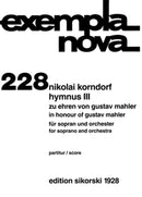 Hymnus III zu Ehren von Gustav Mahler