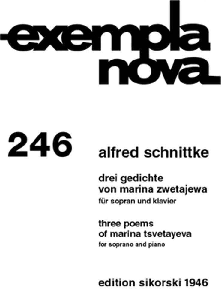 3 Gedichte von Marina Zwetajewa (Soprano and Piano)