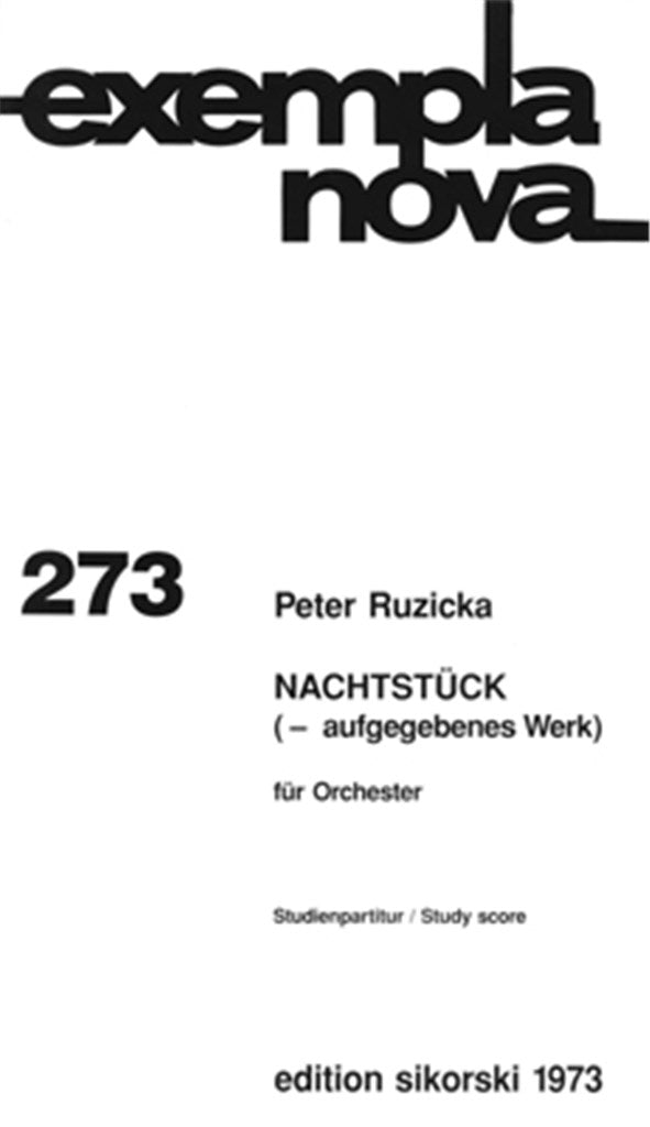 Nachtstück (- aufgegebenes Werk)