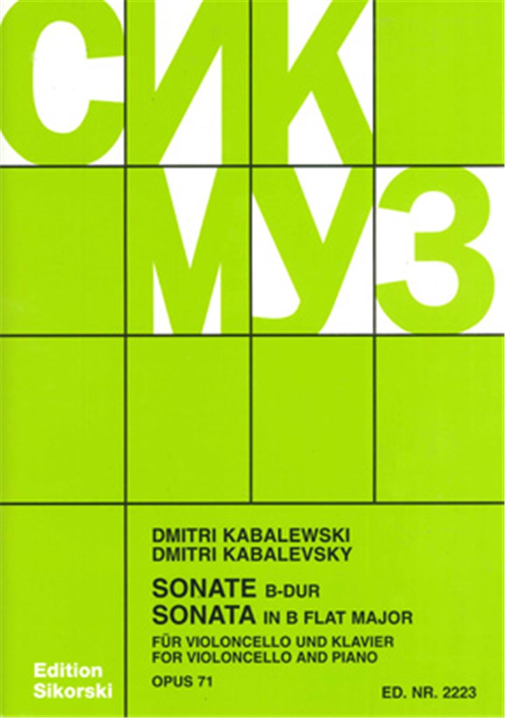 Sonate B-Dur Op.71