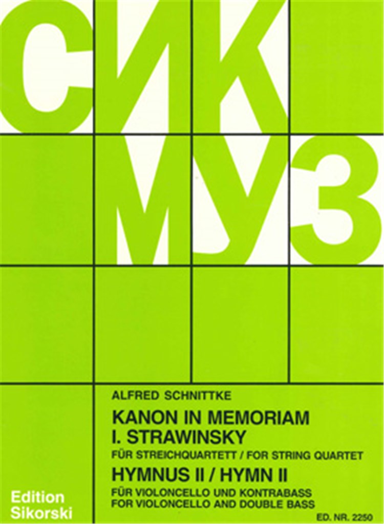 Hymnus II-Kanon in memoriam Igor Strawinsky