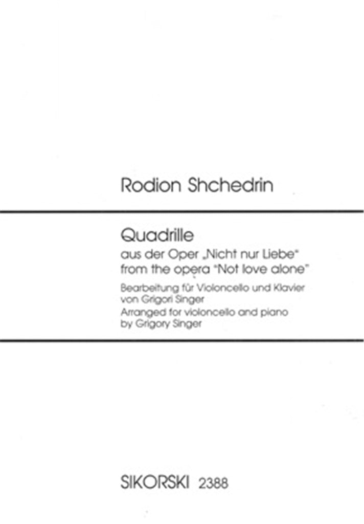 Quadrille aus der Oper 'Nicht nur Liebe'