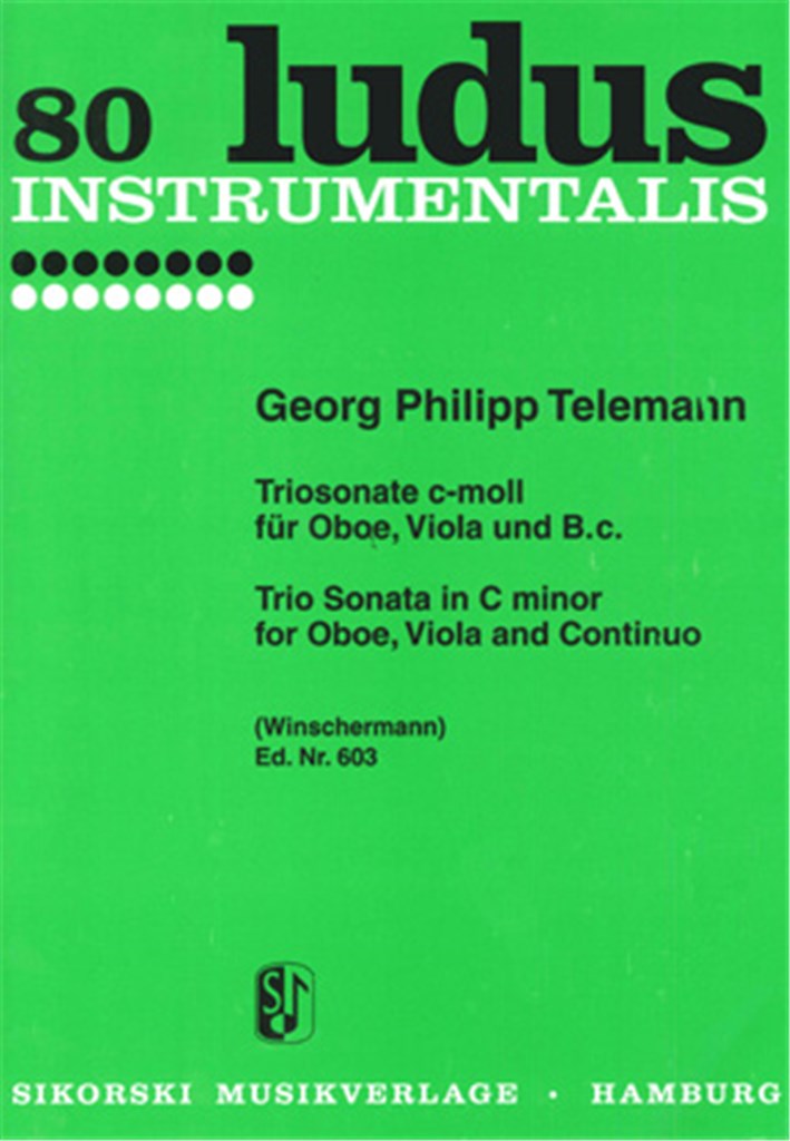 Trio Sonata C minor for Oboe, Viola and basso continuo, TWV 42:c5