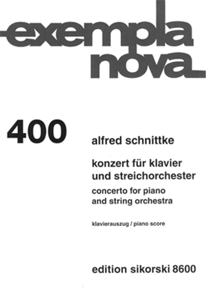 Concerto for Piano, String Orchestra (Piano Reduction)