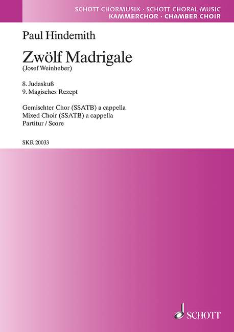 Zwölf Madrigale, Book 3
