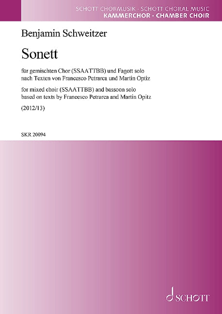 Sonett (Choral score)