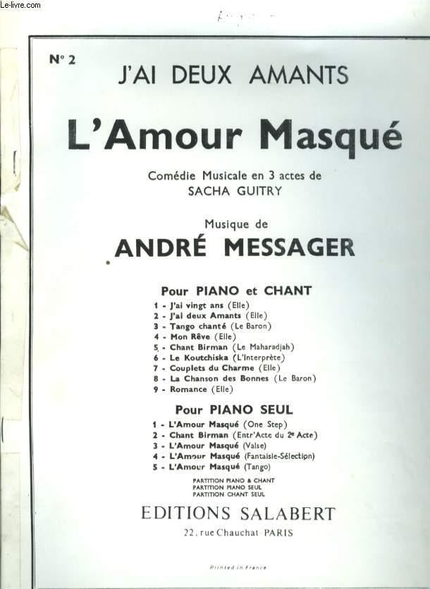 Amour Masque Fantaisie Piano