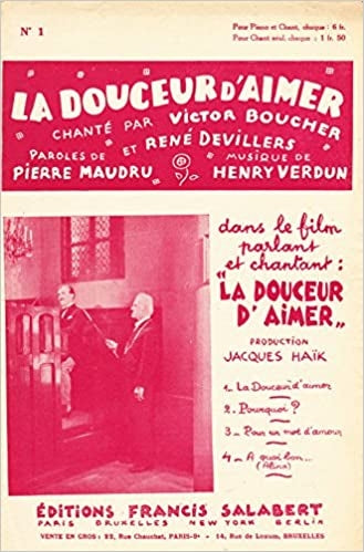 Douceur D'Aimer Varioustes Chant Seul