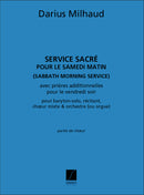 Service Sacré Pour Le Samedi Matin