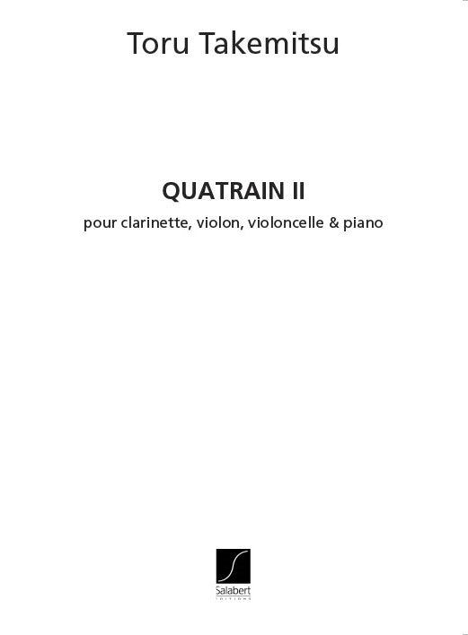 Quatrain II (Score)