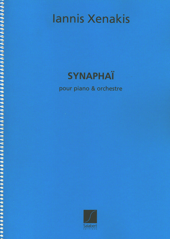 Synaphai Piano et Orchestre (Score)