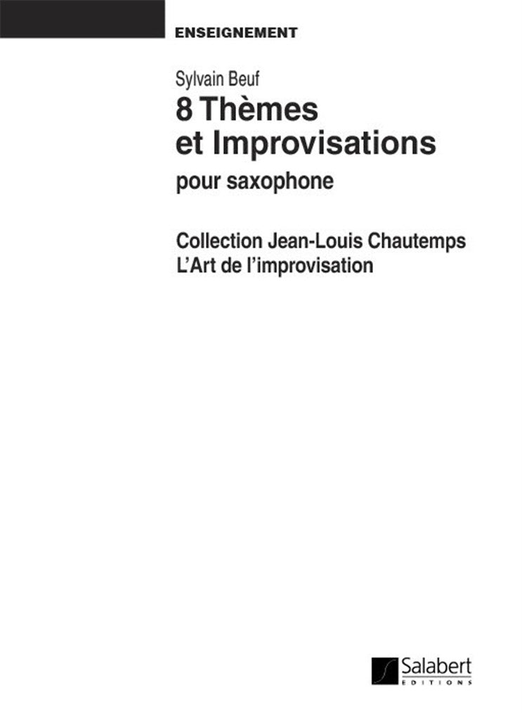 8 Thèmes et Improvisations Jazz, Vol. 7