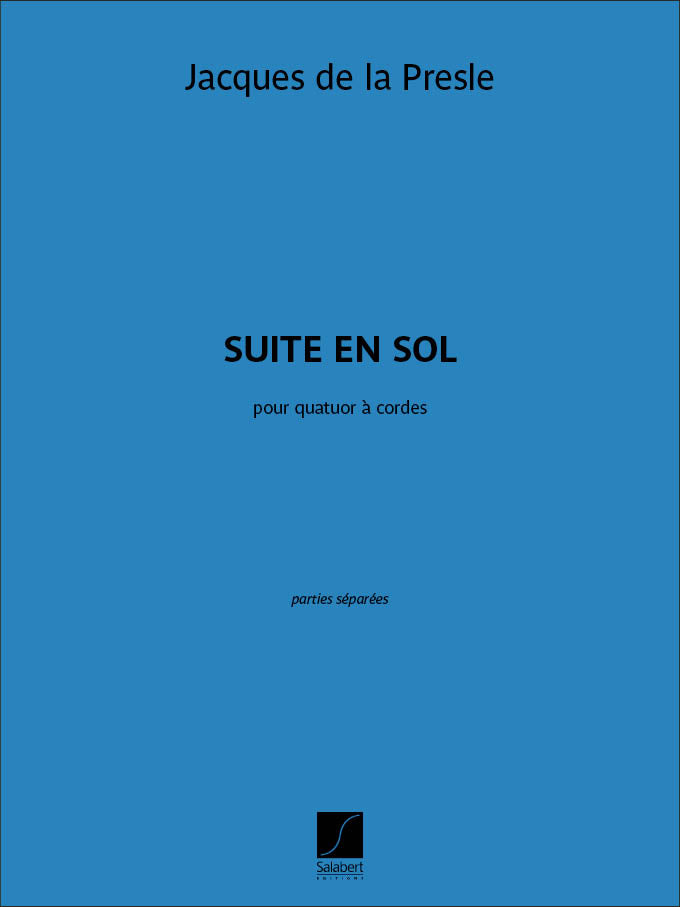 Suite En Sol 2 Violons Alto et Vlc (Set of Parts)