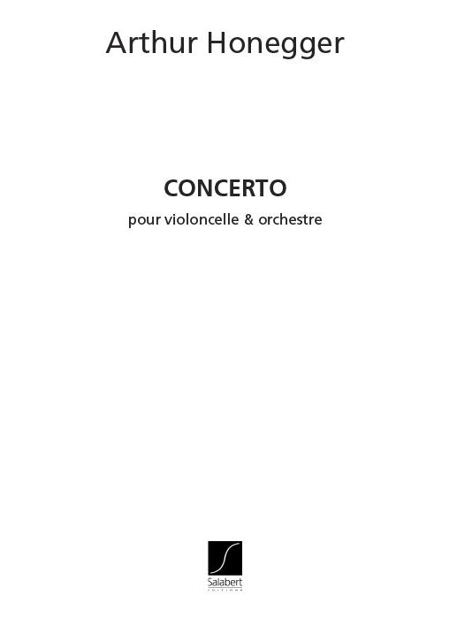 Concerto Violoncelle (Score)