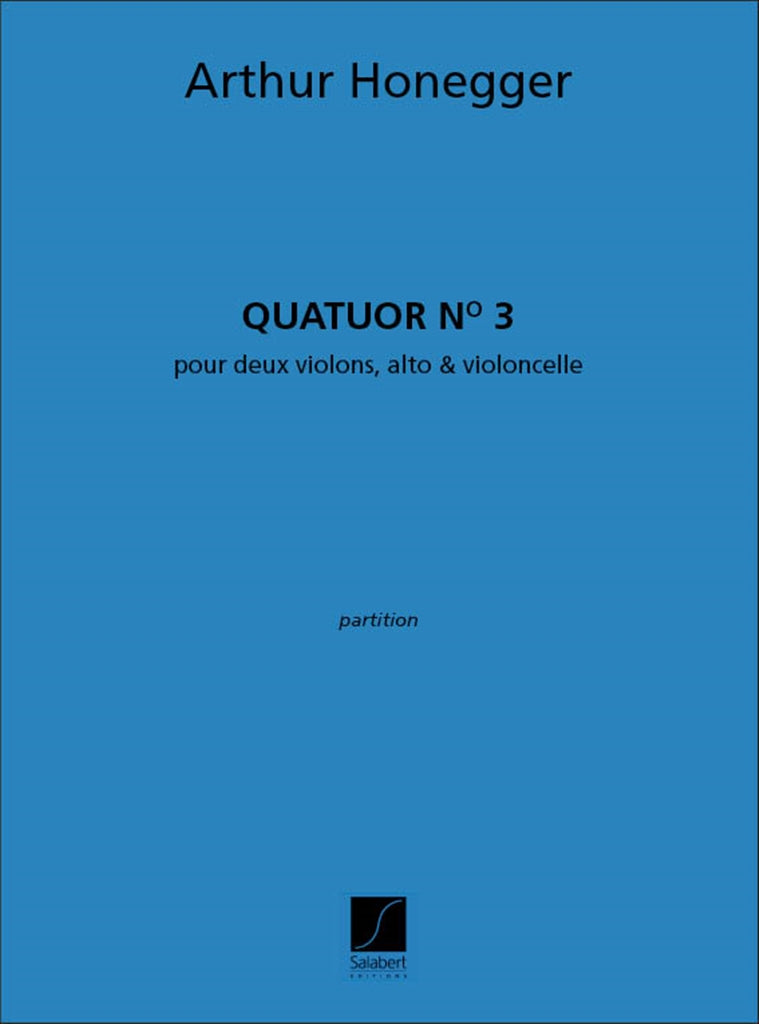 Quatuor à cordes no. 3 (Score)