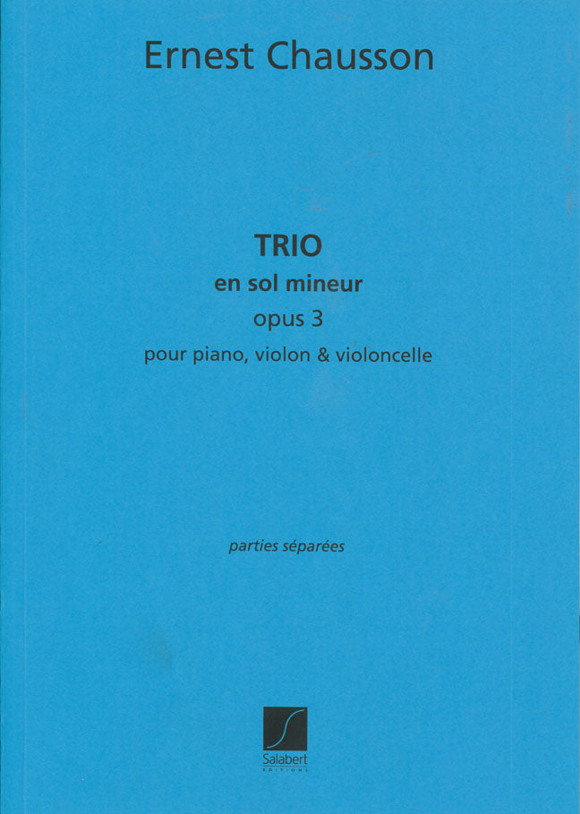 Trio En Sol Mineur, Opus 3