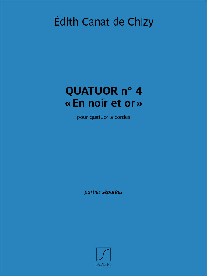 Quatuor n. 4 En noir et or (Set of Parts)