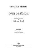 Drei Gesänge nach lateinischen Psalmtexten für Bass und Orgel (1963)