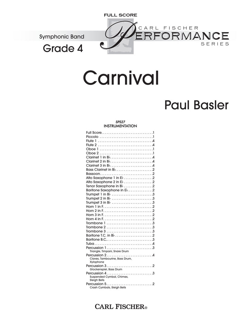 Carnival (Score Only)