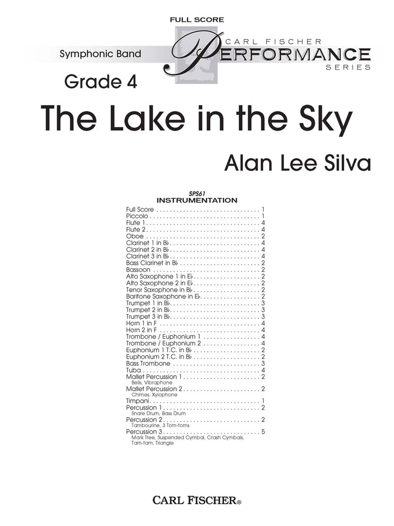 The Lake in the Sky (Study Score)