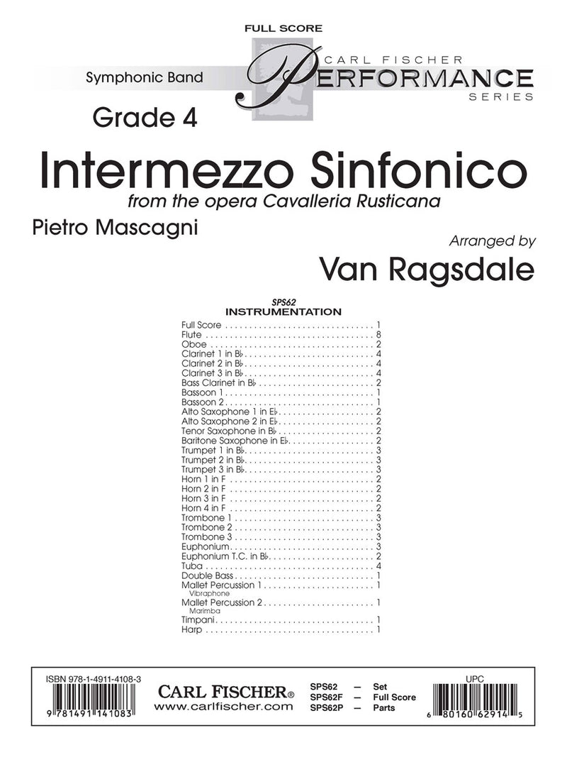 Intermezzo Sinfonico (Study Score)