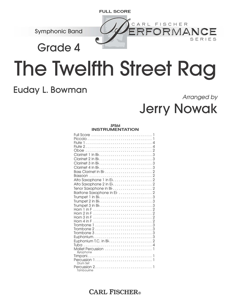 The Twelfth Street Rag (Study Score)