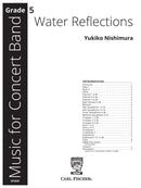 Water Reflections, Concert Band (Full Score)