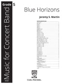 Blue Horizons (Score Only)