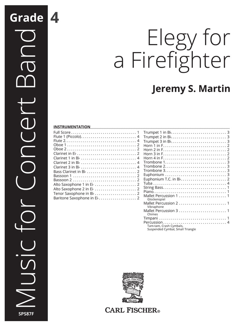 Elegy for a Firefighter (Score Only)